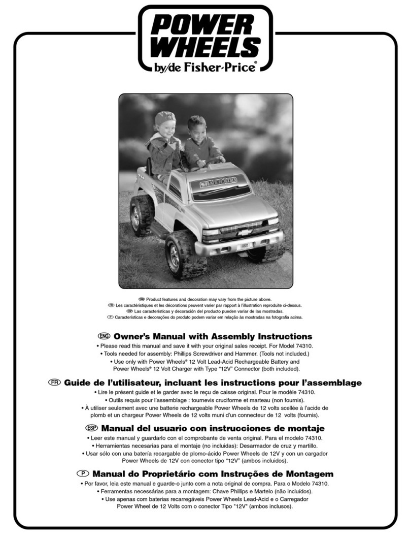 Fisher-Price Power Wheels 74310 Owner's manual with assembly instructions