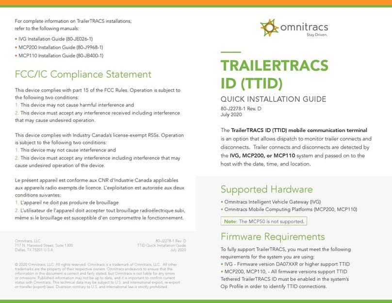 Omnitracs TRAILERTRACS ID Quick installation guide