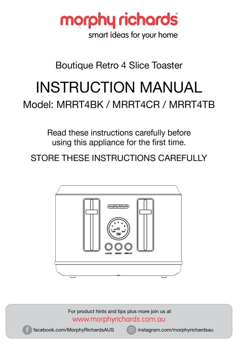 Morphy Richards Boutique MRRT4BK instruction manual Morphy Richards Boutique MRRT4BK instruction manual