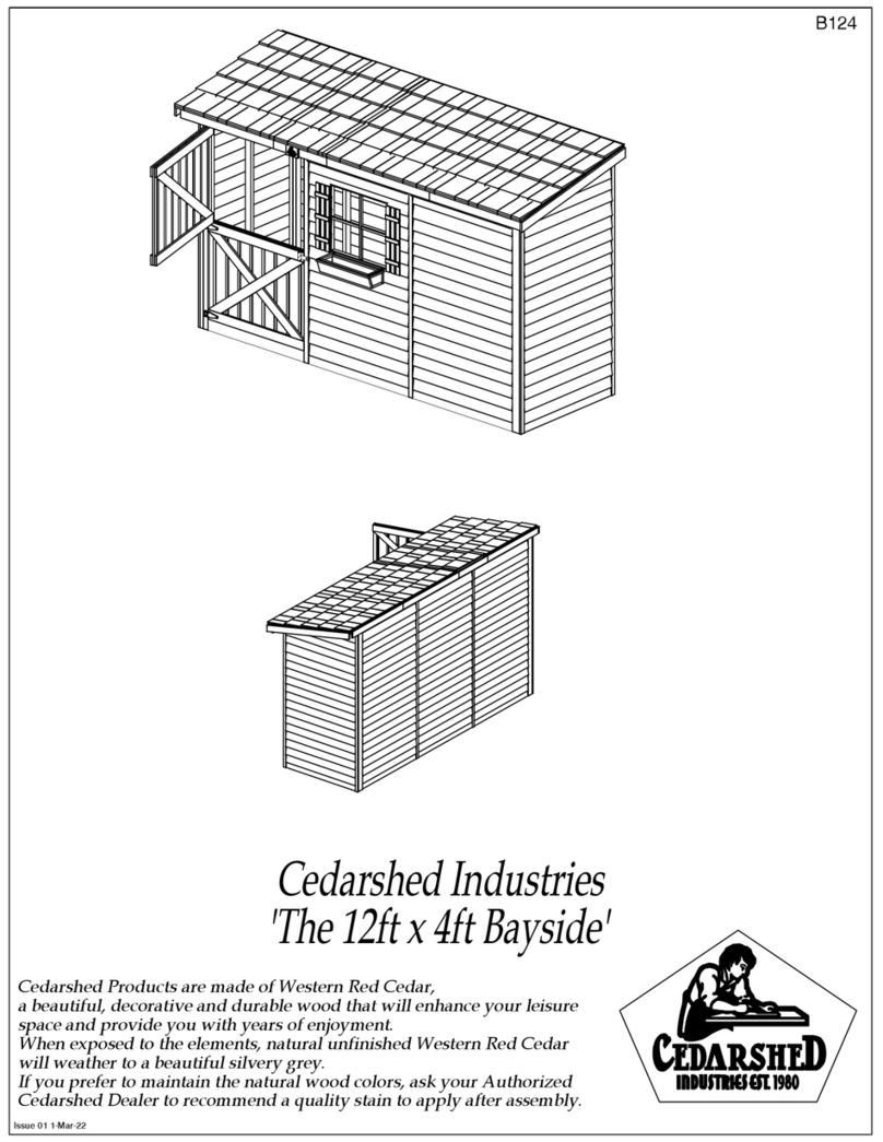 Cedarshed The 12 x 4 Bayside manual
