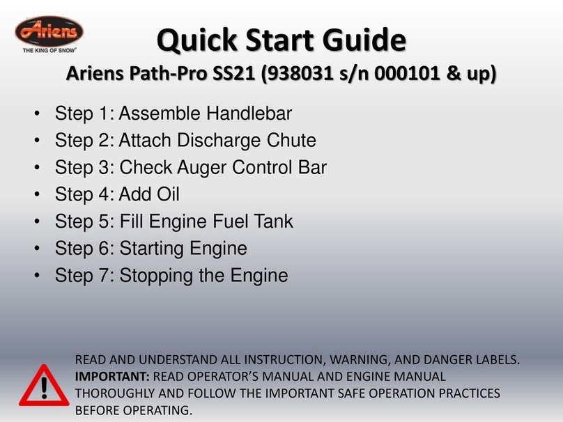 Ariens Path-Pro SS21 User manual