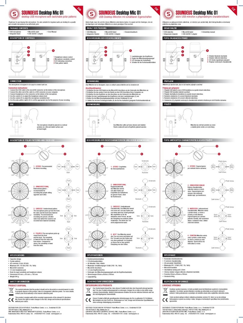 Soundeus Desktop Mic 01 Multilanguage manual