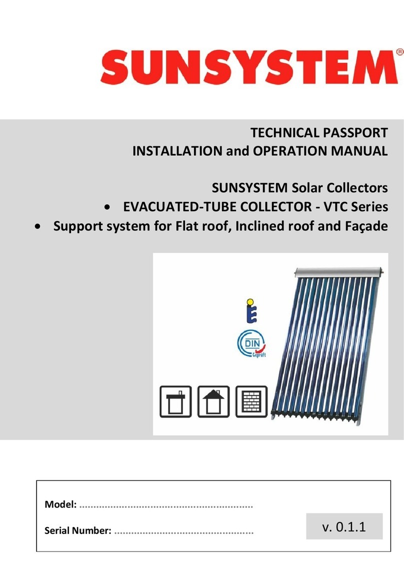 Sunsystem VTC Series Installation and operation manual