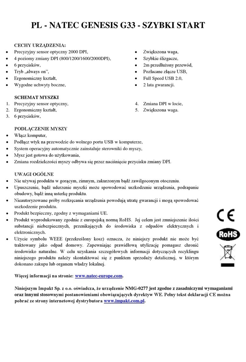 Natec GENESIS G33 User manual