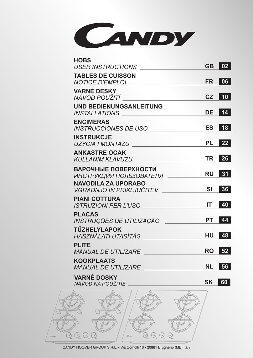 Candy CSG6WW User manual