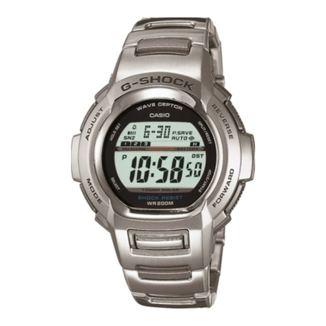 Casio G-Shock GW-600DE-1V User manual Casio G-Shock GW-600DE-1V User manual