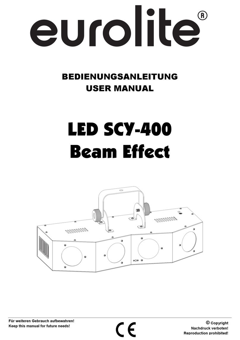 EuroLite LED SCY-400 Beam Effect User manual