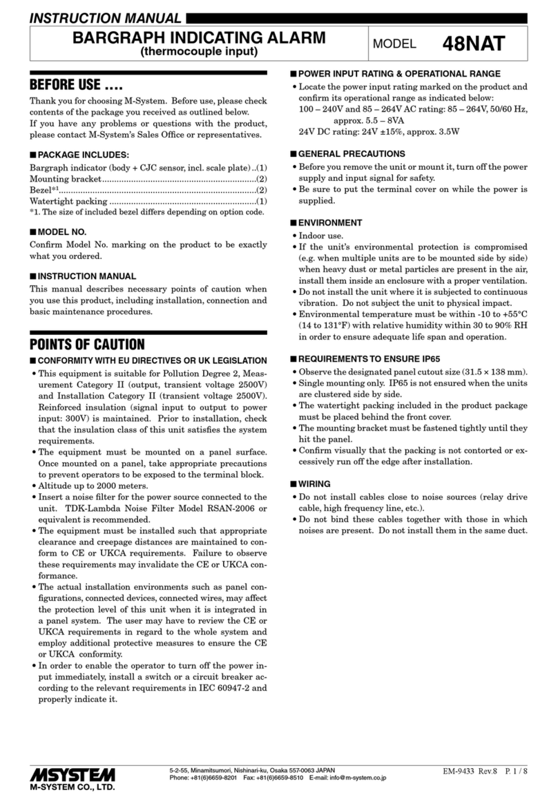 M-system 48NAT User manual
