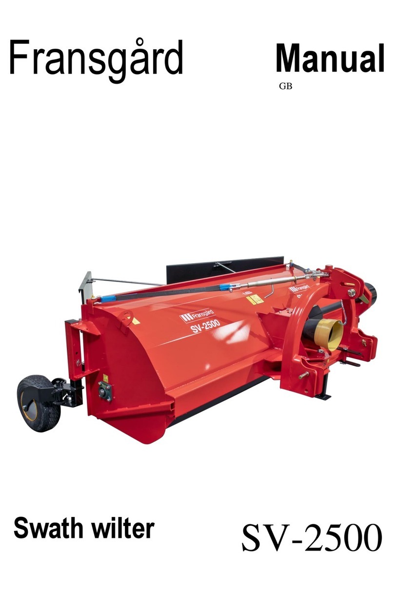 Fransgard Swath Wilter SV-2500 manual