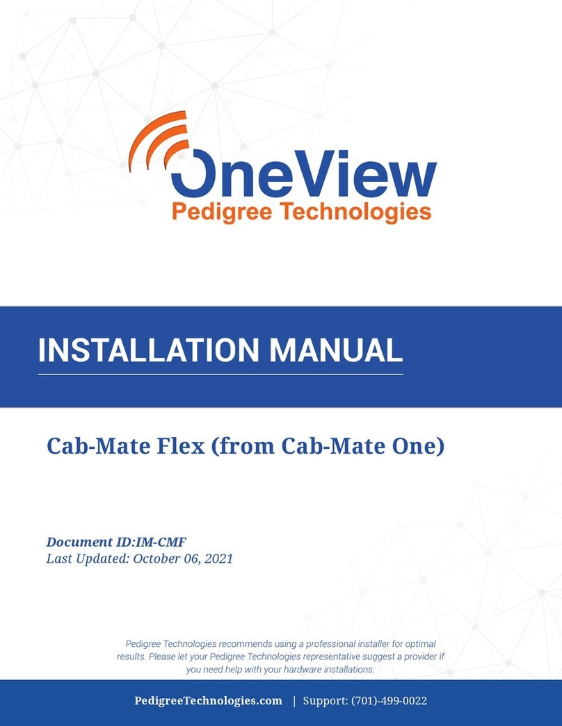 Pedigree Technologies OneView Cab-Mate Flex User manual