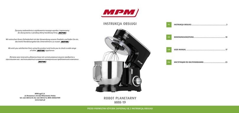 MPM MRK-19 user manual