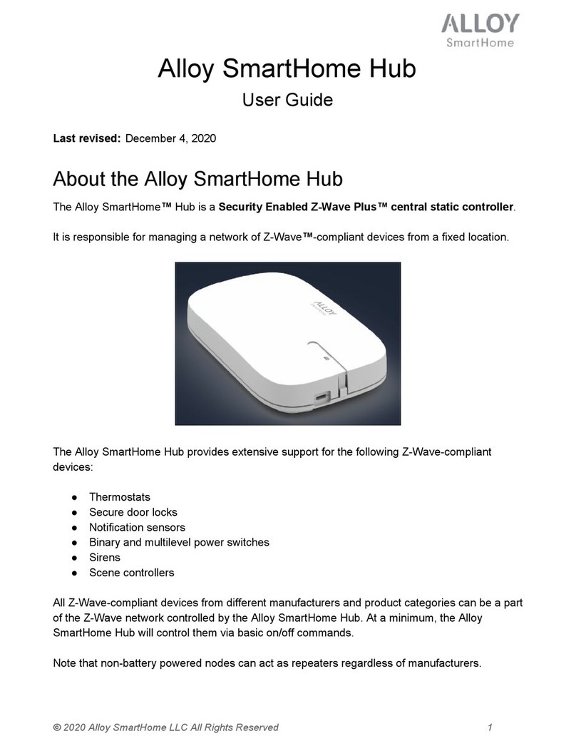 Alloy SmartHome AH-HUB3 User manual
