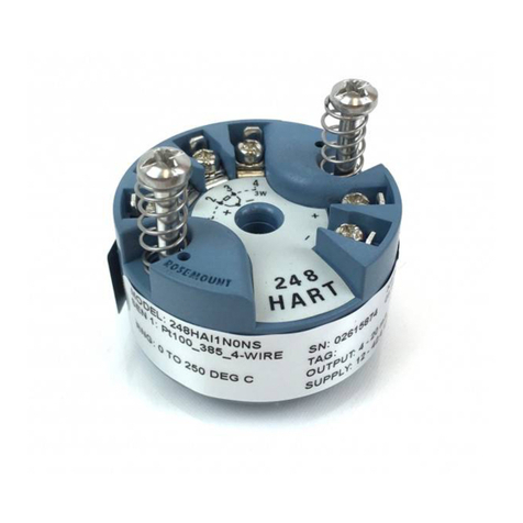 Emerson Rosemount 248 User manual