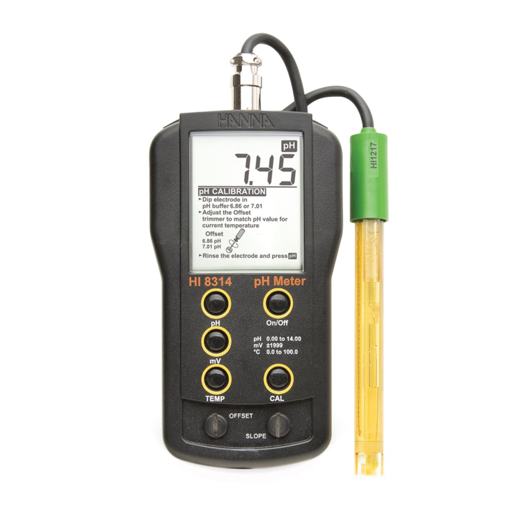Hanna Instruments HI 8314 User manual