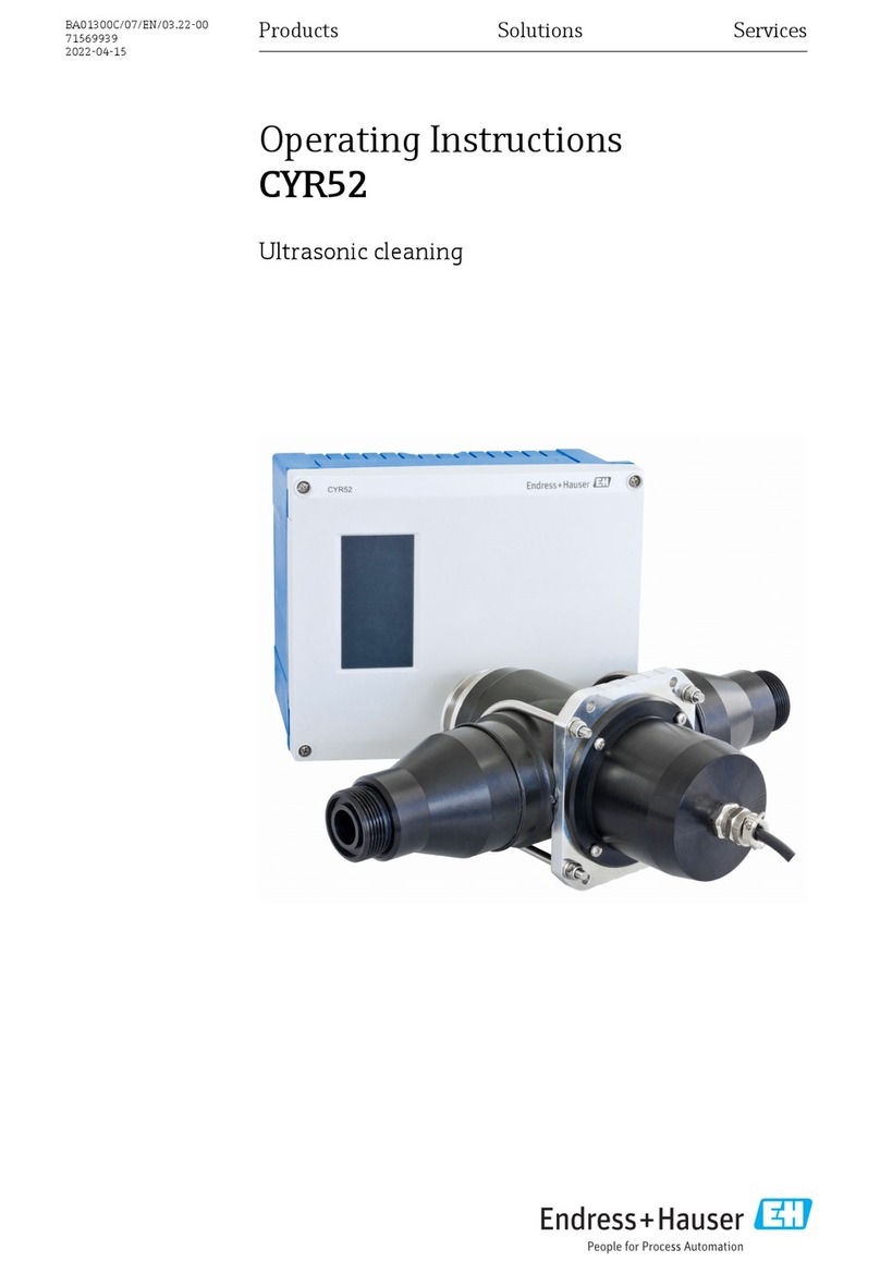 Endress+Hauser CYR52 operating instructions