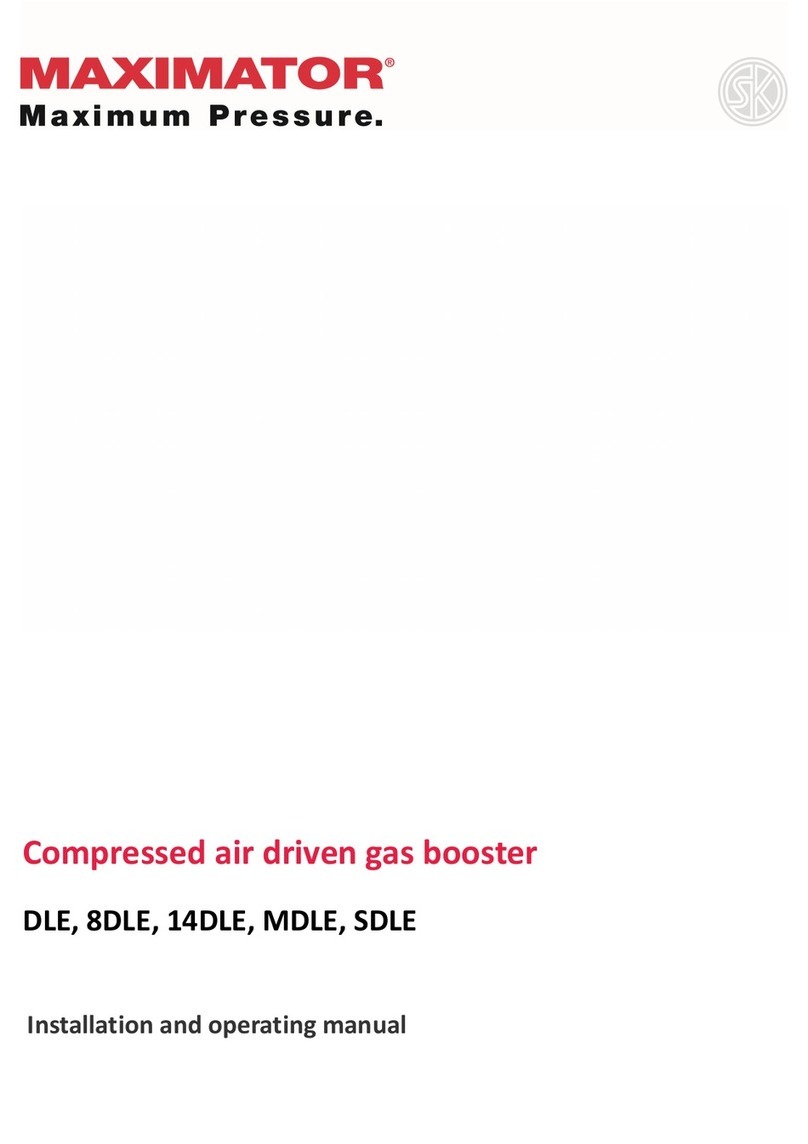 MAXIMATOR DLE Installation and operating manual