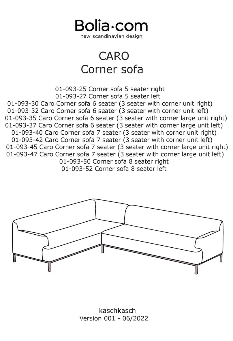 Bolia CARO 01-093-25 User manual Bolia CARO 01-093-25 User manual