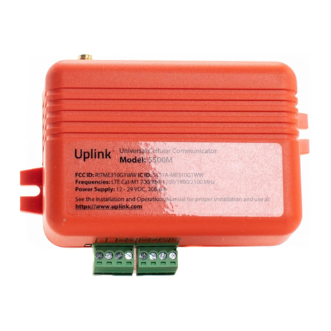 Uplink 5500M Operating and maintenance instructions