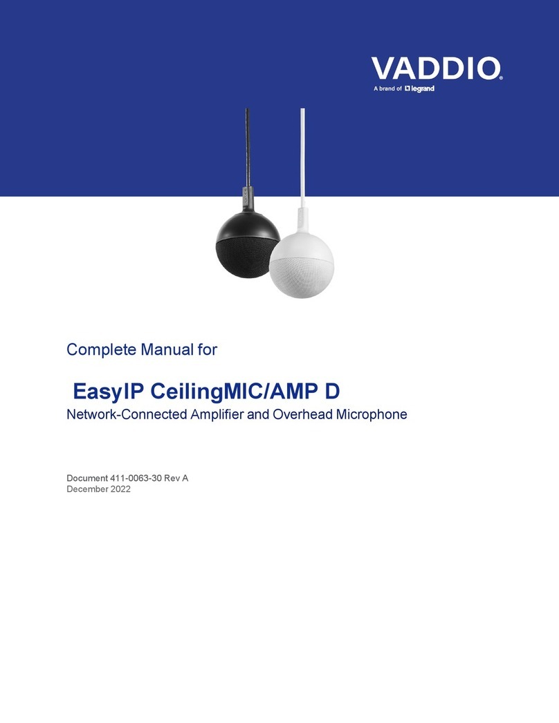 LEGRAND VADDIO EasyIP CeilingMIC manual