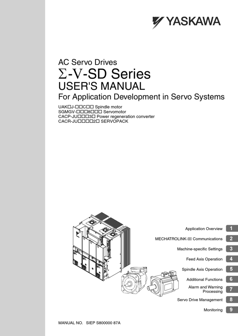 YASKAWA E-V-SD Series user manual