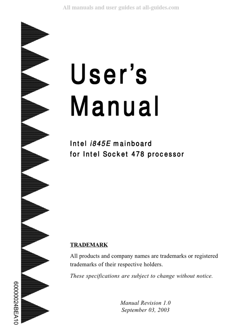 Intel i845E User manual