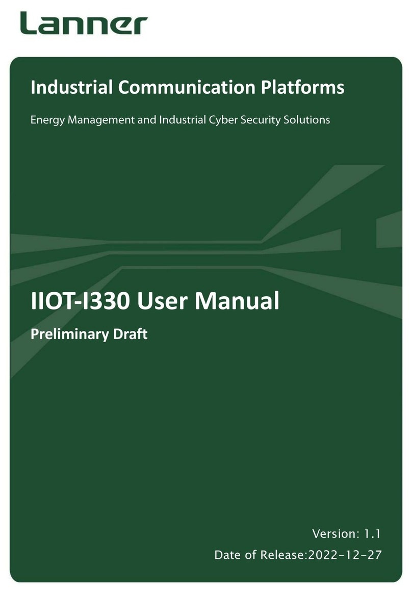 Lanner IIOT-I330 User manual Lanner IIOT-I330 User manual