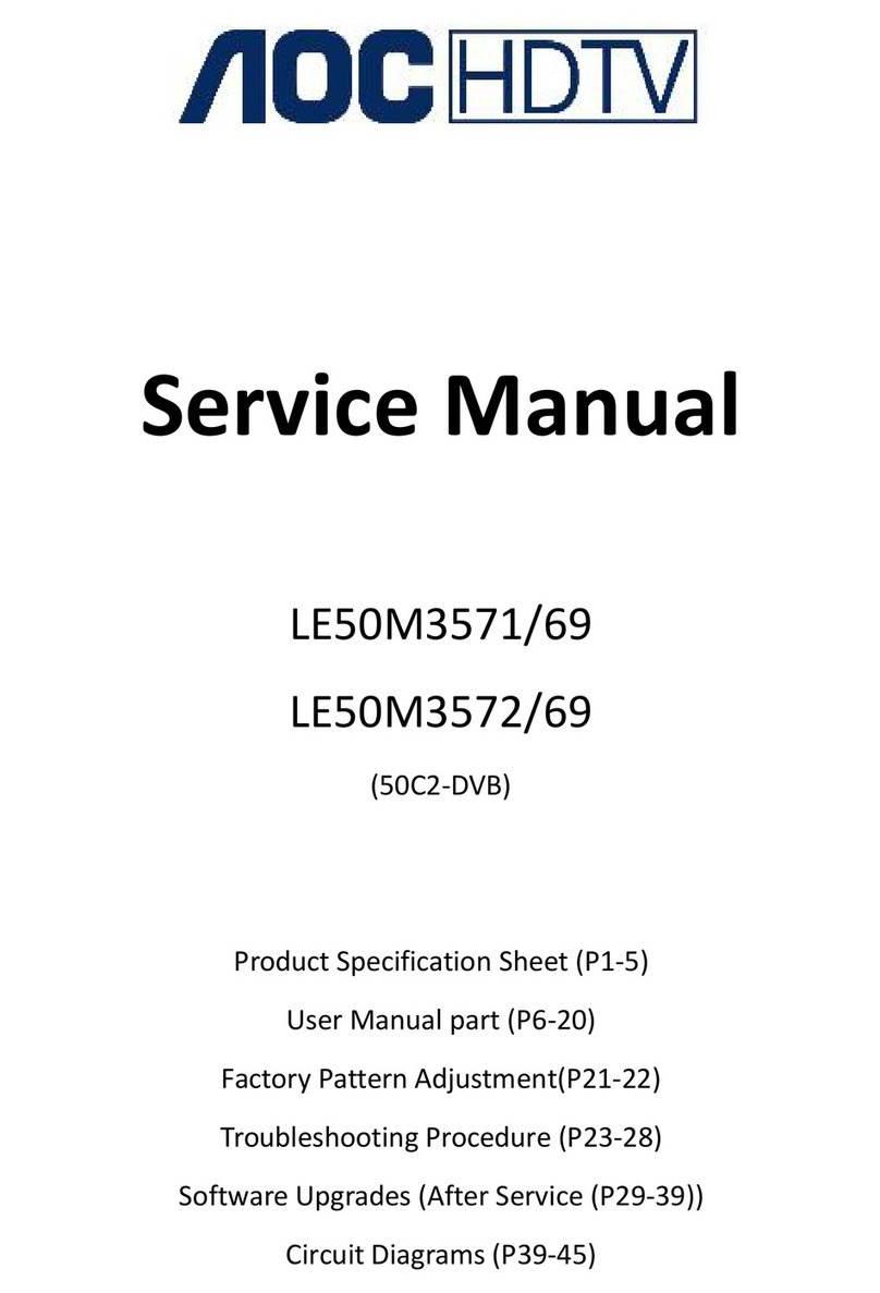 AOC LE50M3571/69 User manual