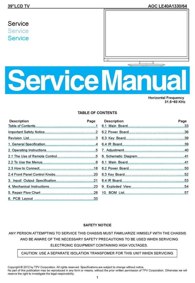 AOC LE40A1330/64 User manual
