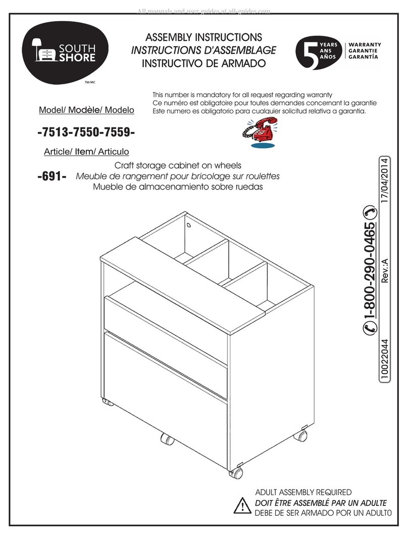 SouthShore 7513 Assembly instructions