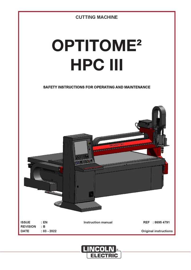 Lincoln Electric OPTITOME2 HPC III instruction manual