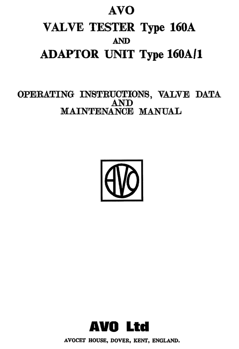 AVO 160A Instructions for use