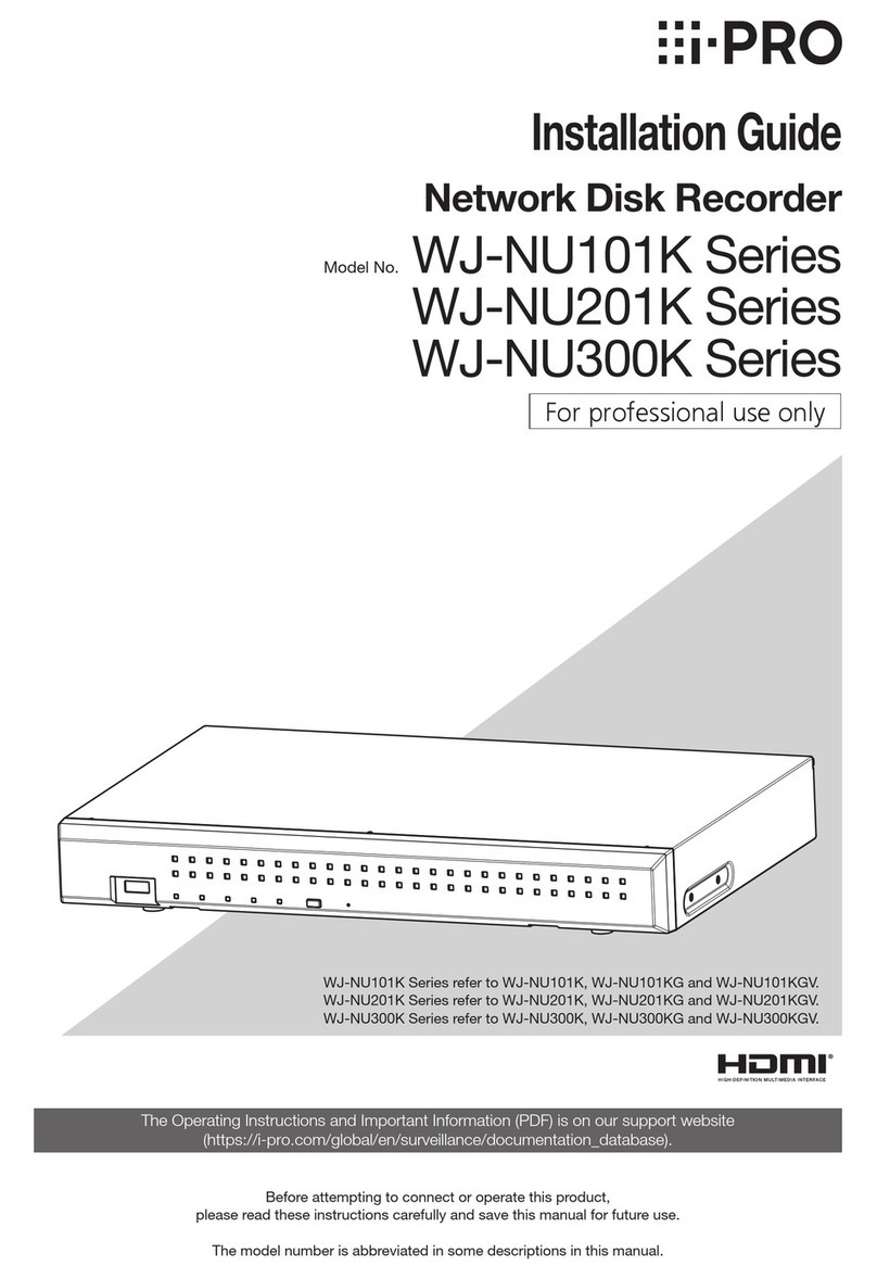 i-PRO WJ-NU101K Series User manual