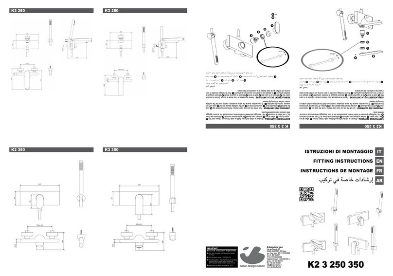 IB RUBINETTERIE K2 3 250 350 Fitting instructions