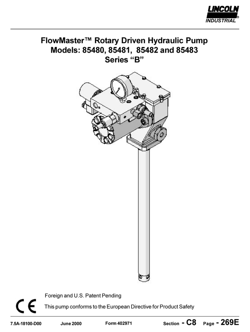 Lincoln industrial FlowMaster B Series manual Lincoln industrial FlowMaster B Series manual