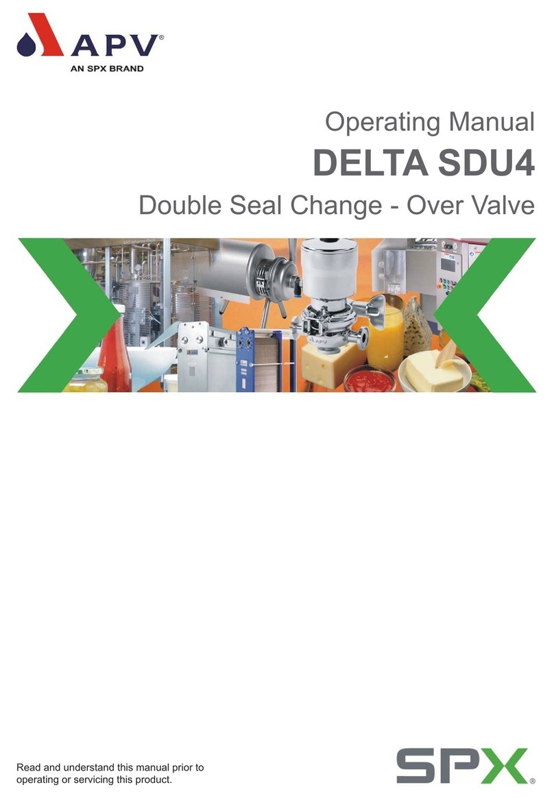 SPX APV DELTA SDU4 operating manual