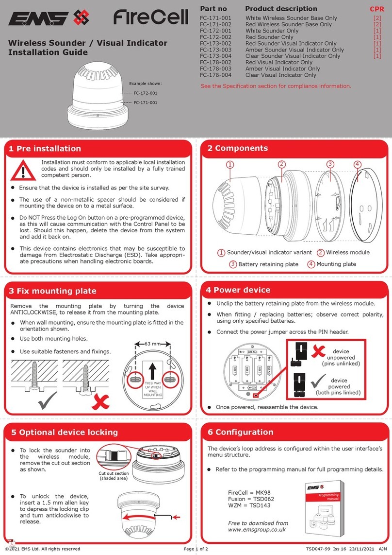EMS FireCell FC-171-001 User manual