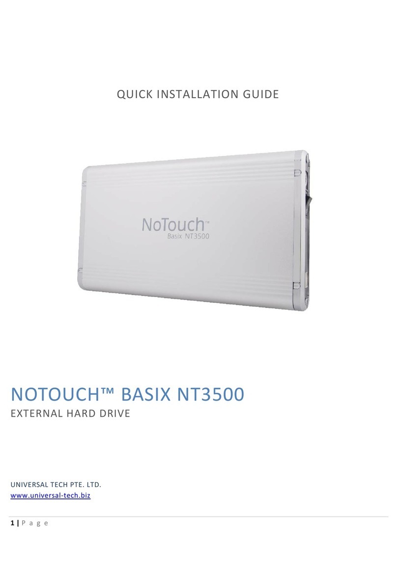 UNIVERSAL TECH NOTOUCH BASIX NT3500 Quick installation guide UNIVERSAL TECH NOTOUCH BASIX NT3500 Quick installation guide