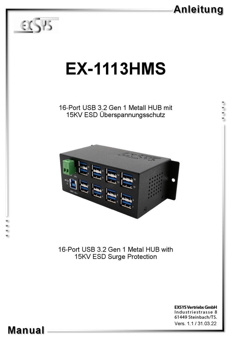 Exsys EX-1113HMS User manual