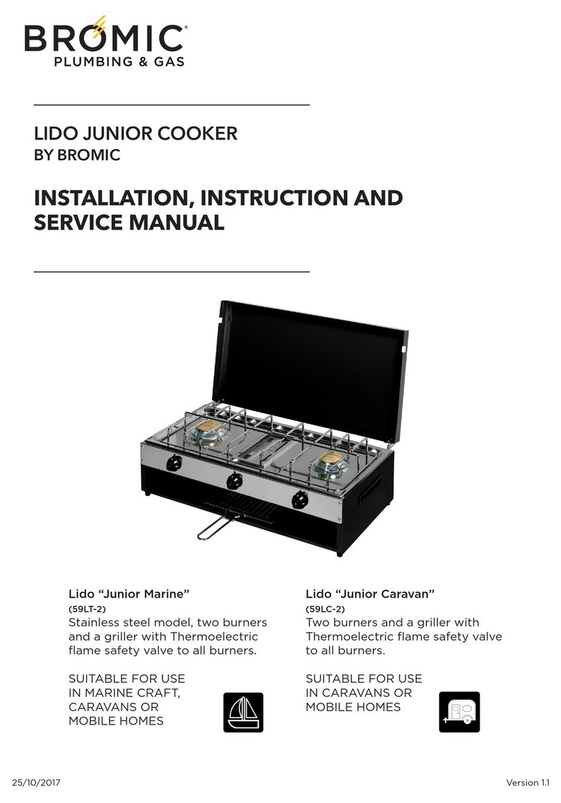 Bromic Heating Junior Marine Installation, instruction and  service manual