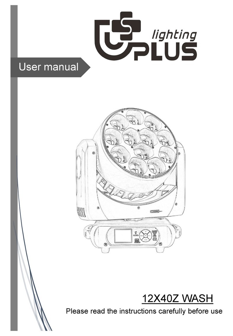 Uplus Lighting 12X40ZWASH User manual
