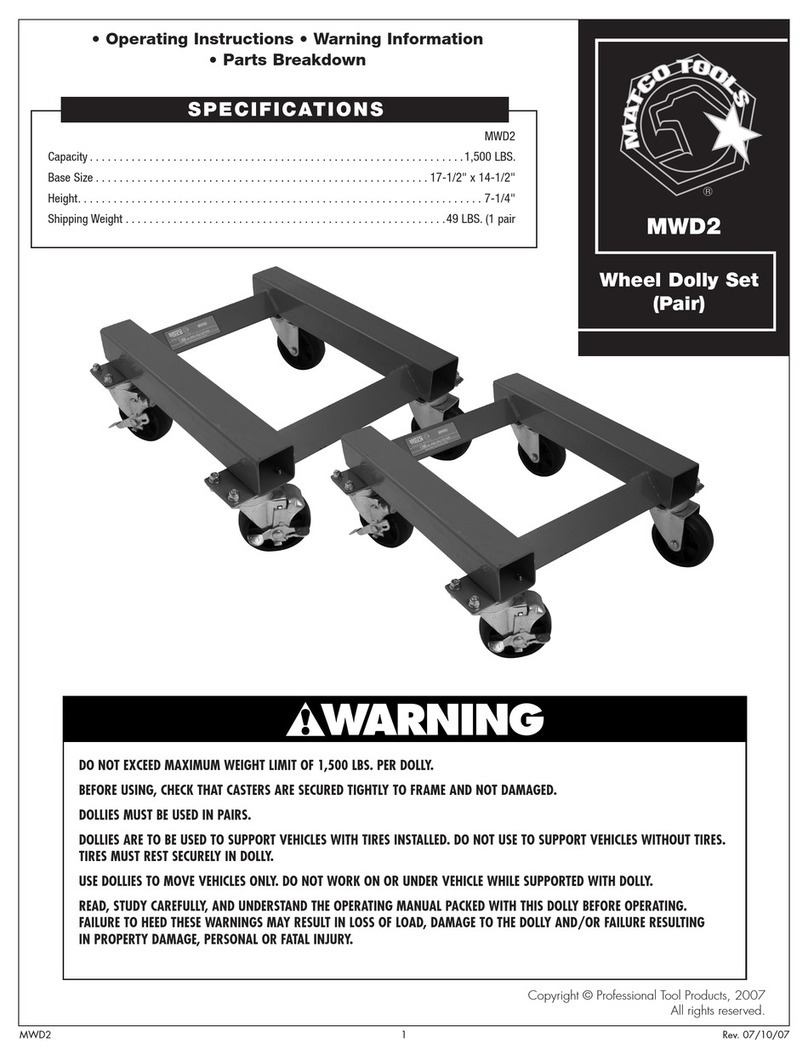 Matco Tools MWD2 Operating instructions and warnings