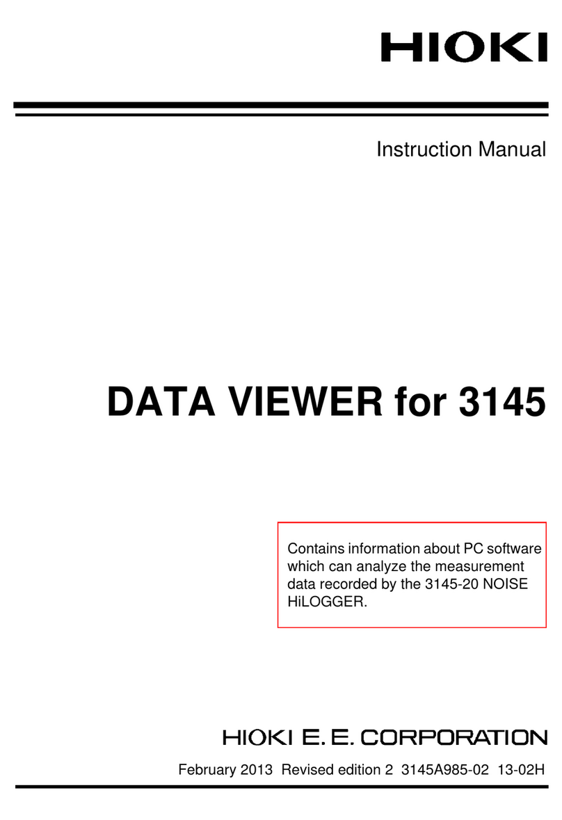 Hioki 3145 instruction manual