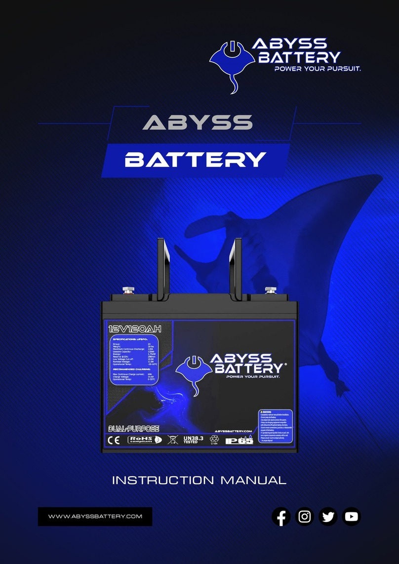 ABYSS BATTERY AB-12V100 instruction manual