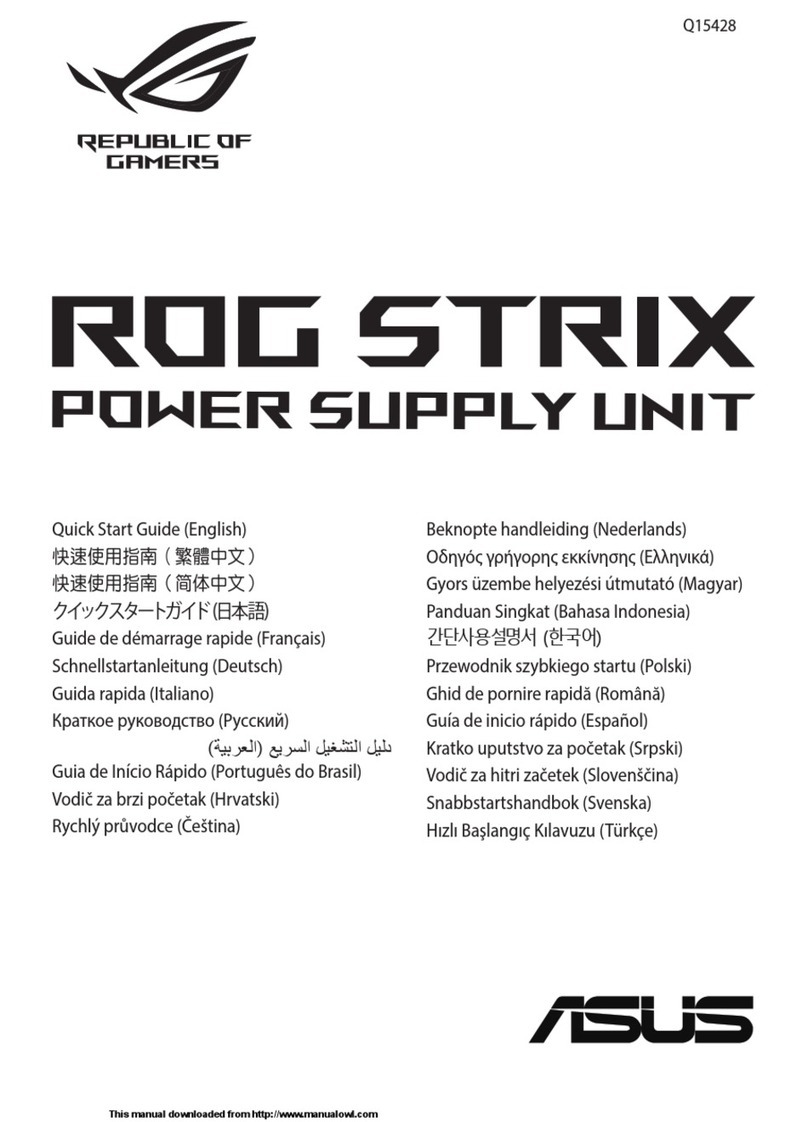 Asus ROG STRIX Q15428 quick start guide