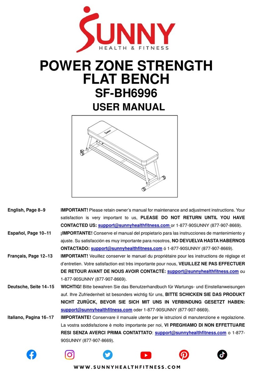 Sunny Health & Fitness SF-BH6996 user manual