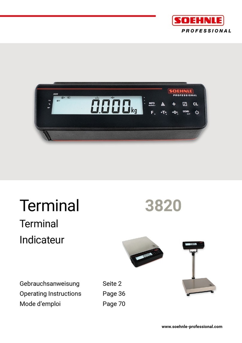 Soehnle Professional 3820 operating instructions