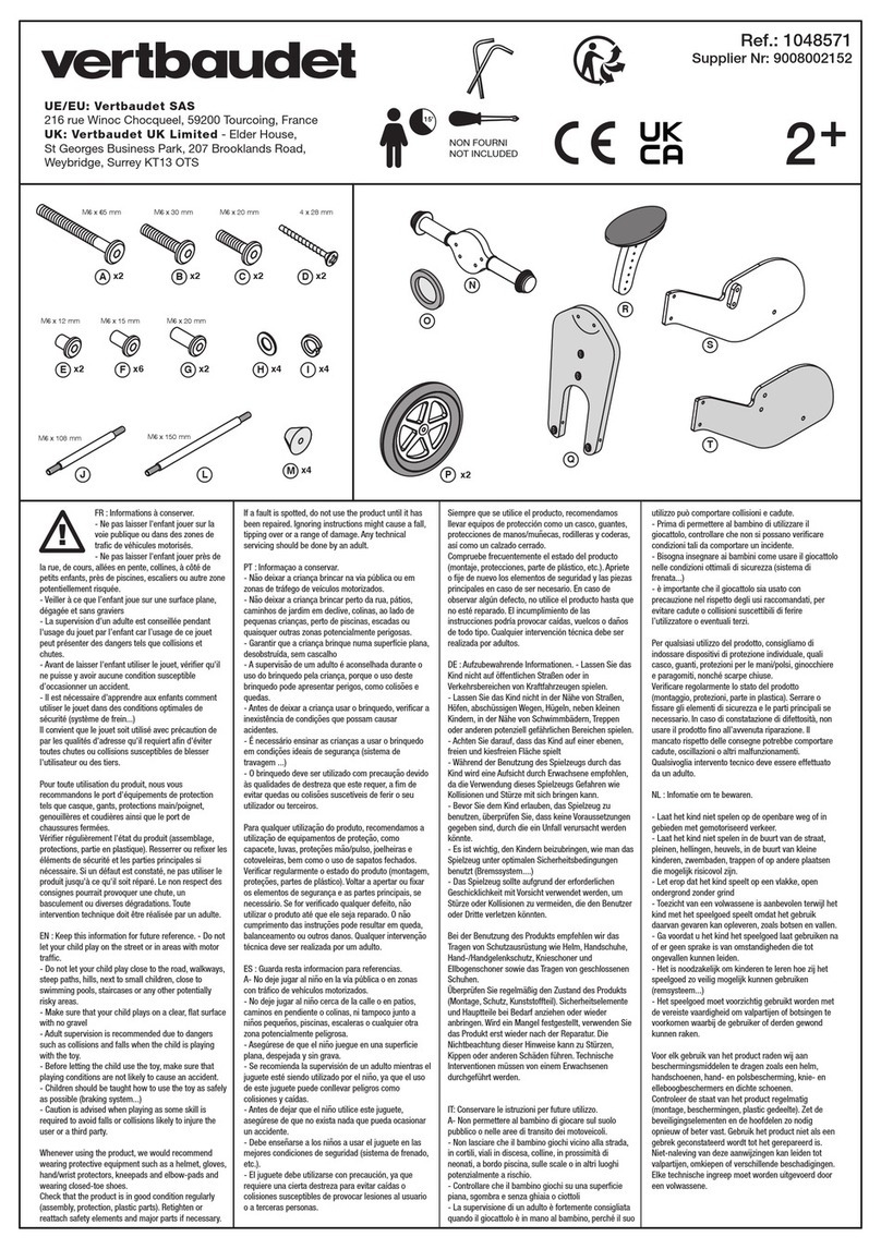 VERTBAUDET 1048571 quick start guide