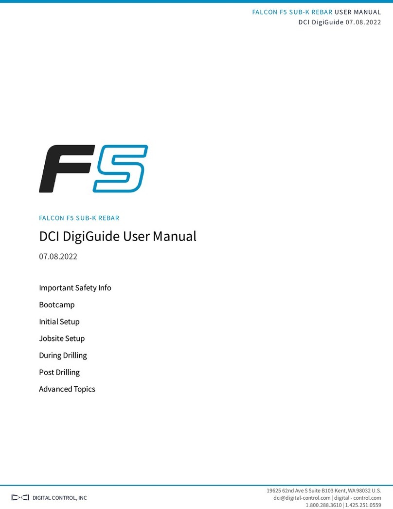 Digital Control FALCON F5 SUB-K REBAR user manual