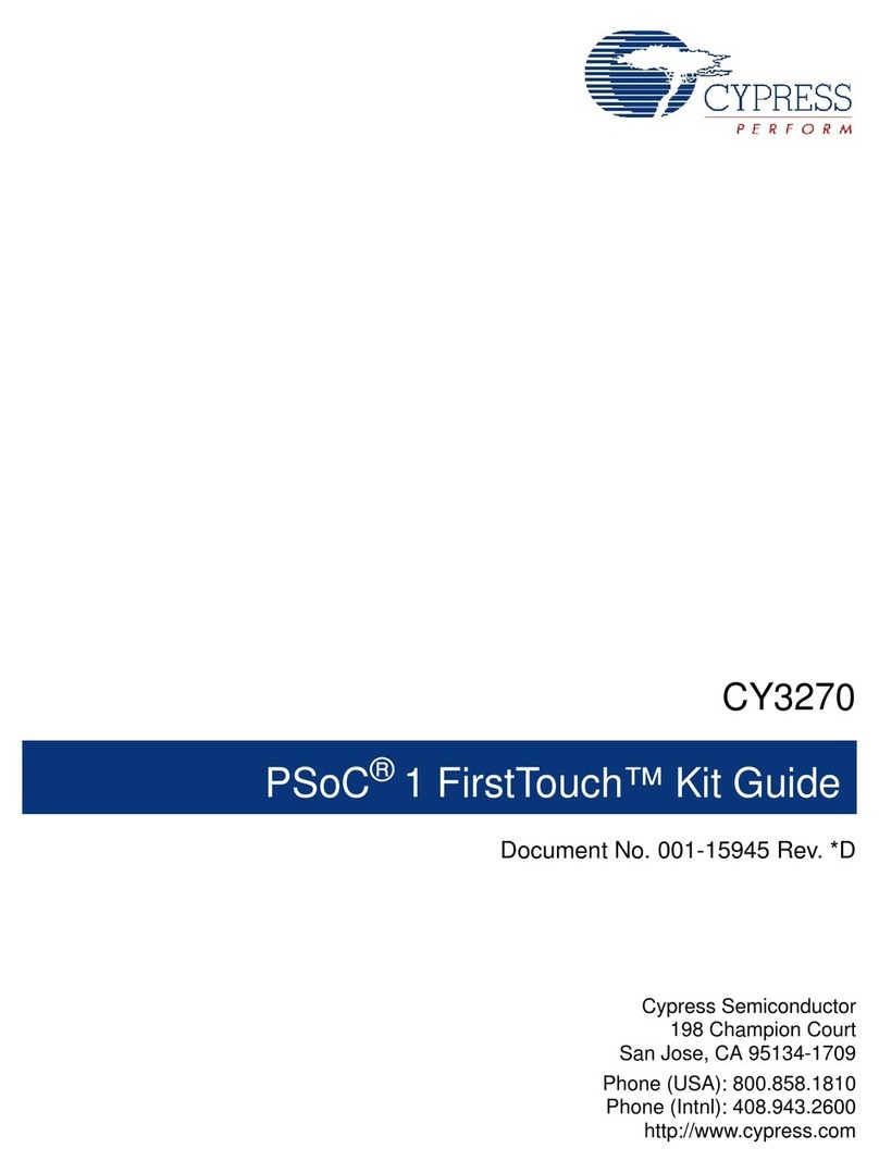 Cypress Semiconductor PSoC 1 FirstTouch CY3270 User manual