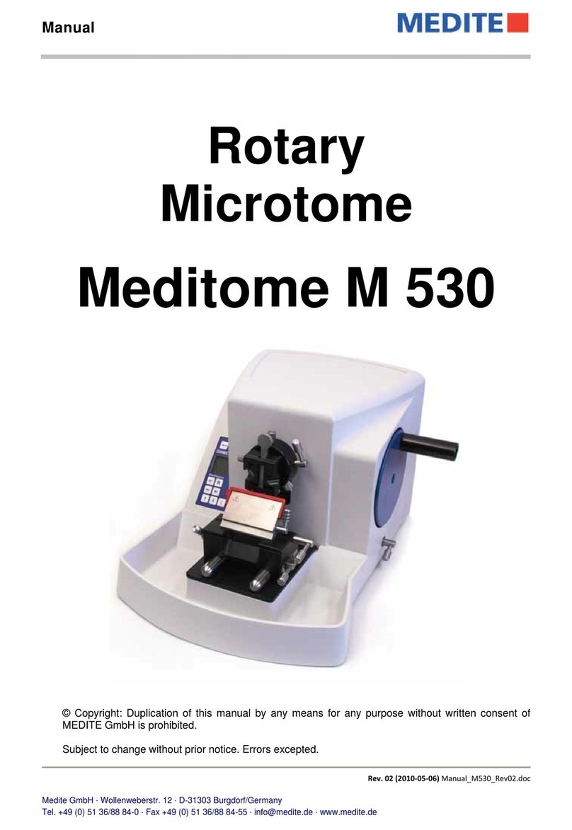 Medite Meditome M 530 User manual